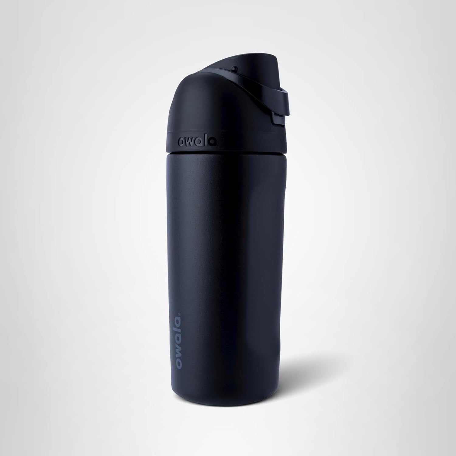 Owala FreeSip Insulated Stainless Steel Water Bottle,Very, Very Dark